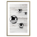 Poster Perfect Balance - abstract metal balls on a wooden background 125177 additionalThumb 14