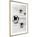 Poster Perfect Balance - abstract metal balls on a wooden background 125177 additionalThumb 6