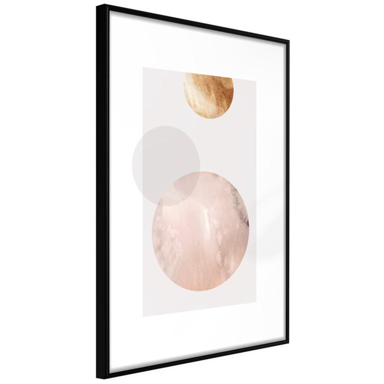 Poster Dance with Gravity - composition of geometric figures on a white background 127477 additionalImage 6