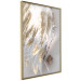 Poster Fallen Angel - abstract composition of white feathers with golden accent 127877 additionalThumb 14