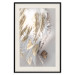 Poster Fallen Angel - abstract composition of white feathers with golden accent 127877 additionalThumb 19