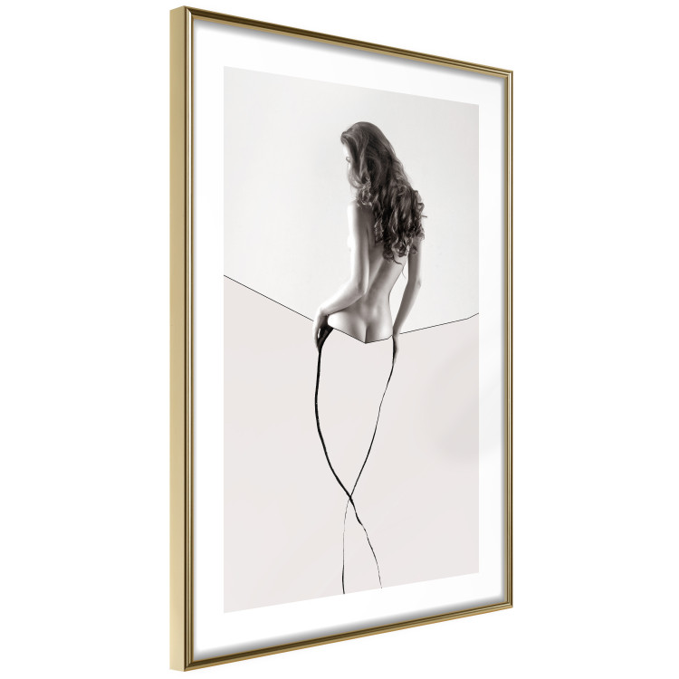Wall Poster Sensual Thread - half silhouette of woman and line art in abstract style 128077 additionalImage 9