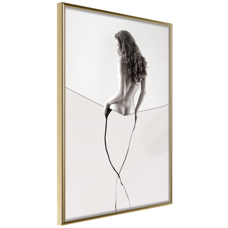 Wall Poster Sensual Thread - half silhouette of woman and line art in abstract style 128077 additionalImage 12