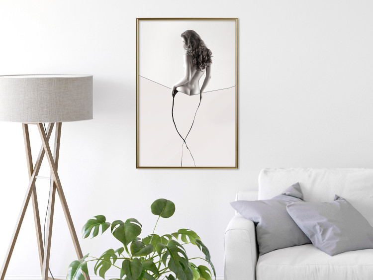 Wall Poster Sensual Thread - half silhouette of woman and line art in abstract style 128077 additionalImage 7