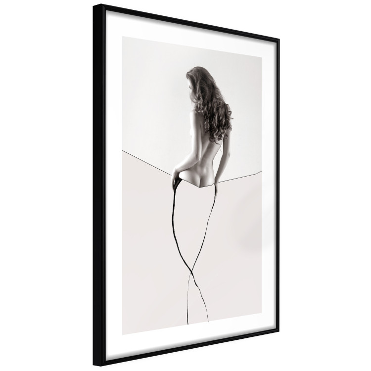 Wall Poster Sensual Thread - half silhouette of woman and line art in abstract style 128077 additionalImage 6