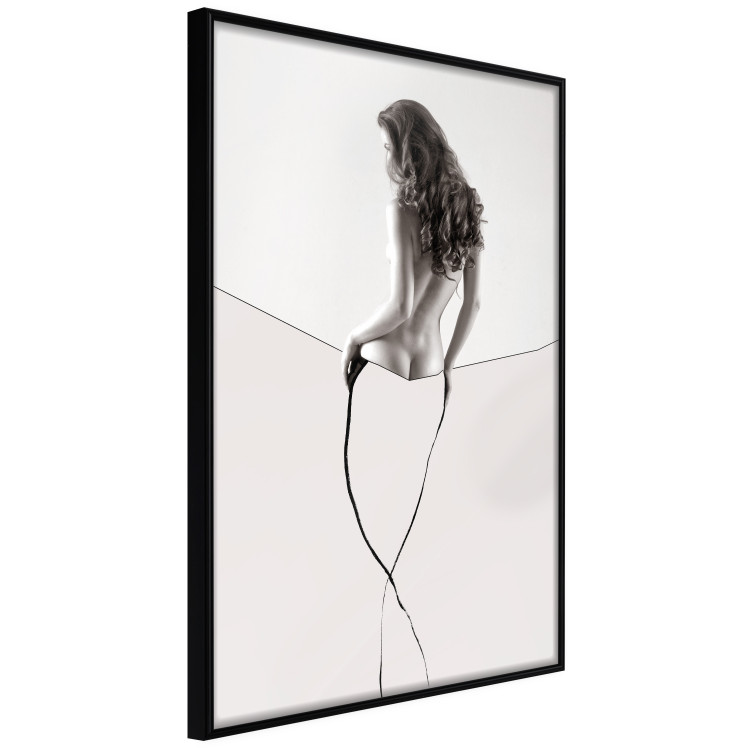 Wall Poster Sensual Thread - half silhouette of woman and line art in abstract style 128077 additionalImage 11