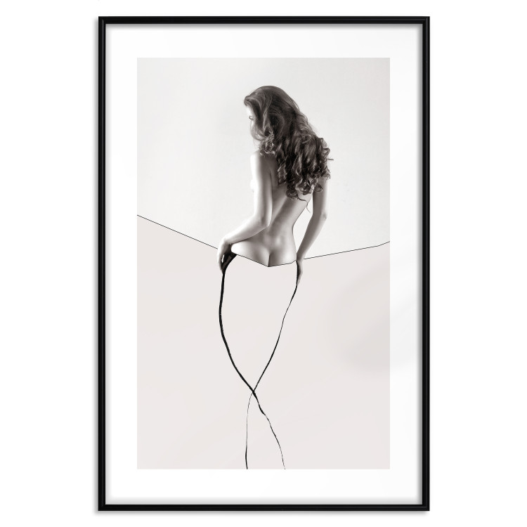 Wall Poster Sensual Thread - half silhouette of woman and line art in abstract style 128077 additionalImage 17