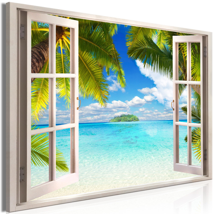 Large canvas print Window: Sea View [Large Format] 128677 additionalImage 2
