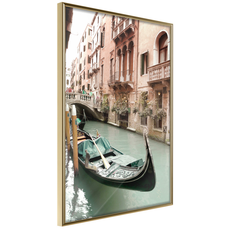 Poster Venetian Memory - river and boats against urban architecture background 129477 additionalImage 12