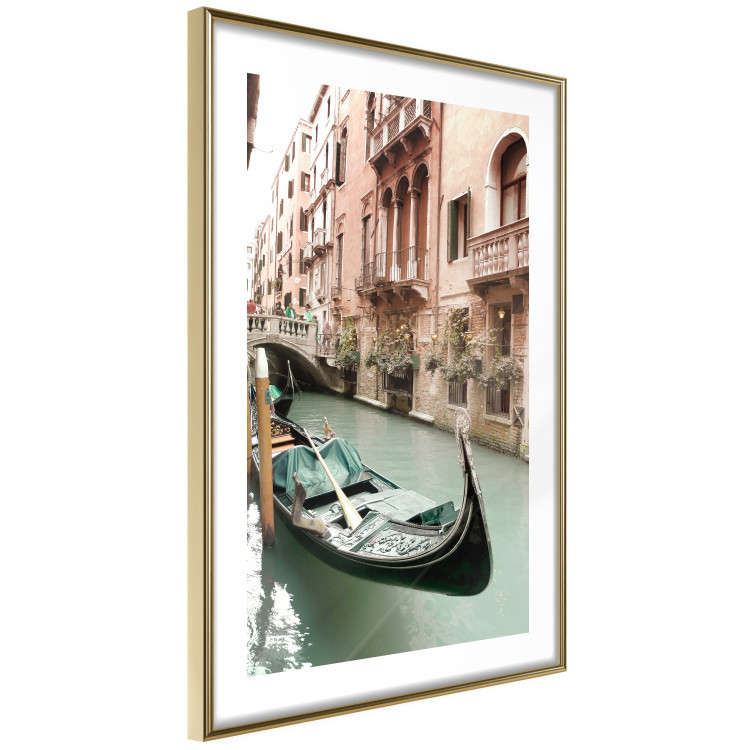 Poster Venetian Memory - river and boats against urban architecture background 129477 additionalImage 7