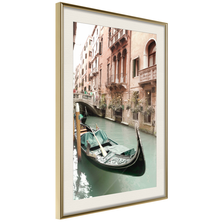 Poster Venetian Memory - river and boats against urban architecture background 129477 additionalImage 3