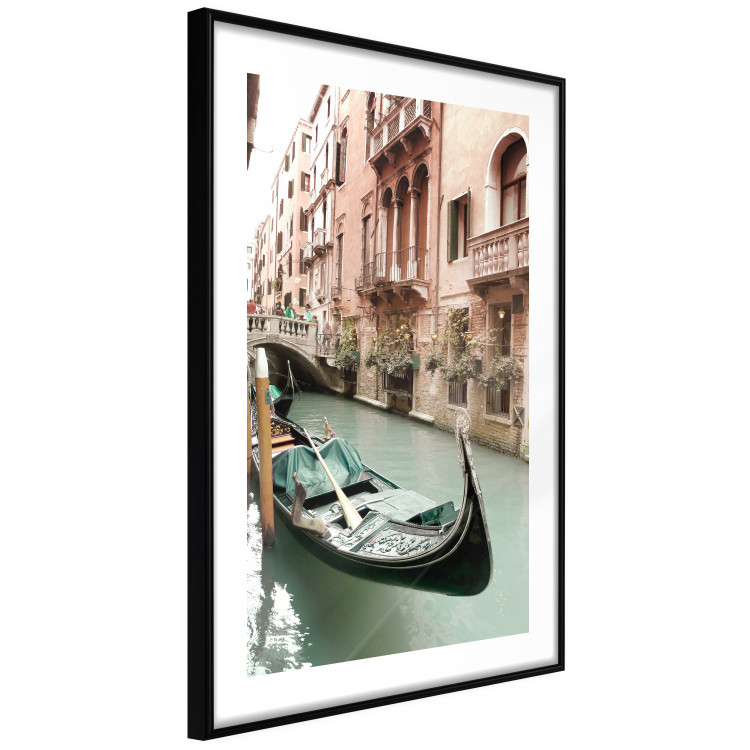 Poster Venetian Memory - river and boats against urban architecture background 129477 additionalImage 8