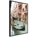 Poster Venetian Memory - river and boats against urban architecture background 129477 additionalThumb 11