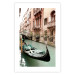 Poster Venetian Memory - river and boats against urban architecture background 129477 additionalThumb 25