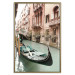 Poster Venetian Memory - river and boats against urban architecture background 129477 additionalThumb 27