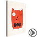 Canvas Little Elegance (1-piece) Vertical - orange abstract cat 129877 additionalThumb 6