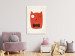 Canvas Little Elegance (1-piece) Vertical - orange abstract cat 129877 additionalThumb 3