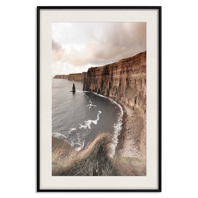 Wall Poster Solitary Cliffs - seascape with large cliffs against a clear sky 130277 additionalImage 19