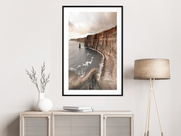 Wall Poster Solitary Cliffs - seascape with large cliffs against a clear sky 130277 additionalImage 23