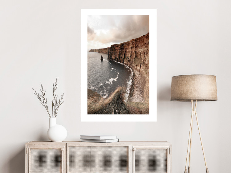 Wall Poster Solitary Cliffs - seascape with large cliffs against a clear sky 130277 additionalImage 5