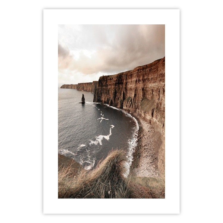 Wall Poster Solitary Cliffs - seascape with large cliffs against a clear sky 130277 additionalImage 25