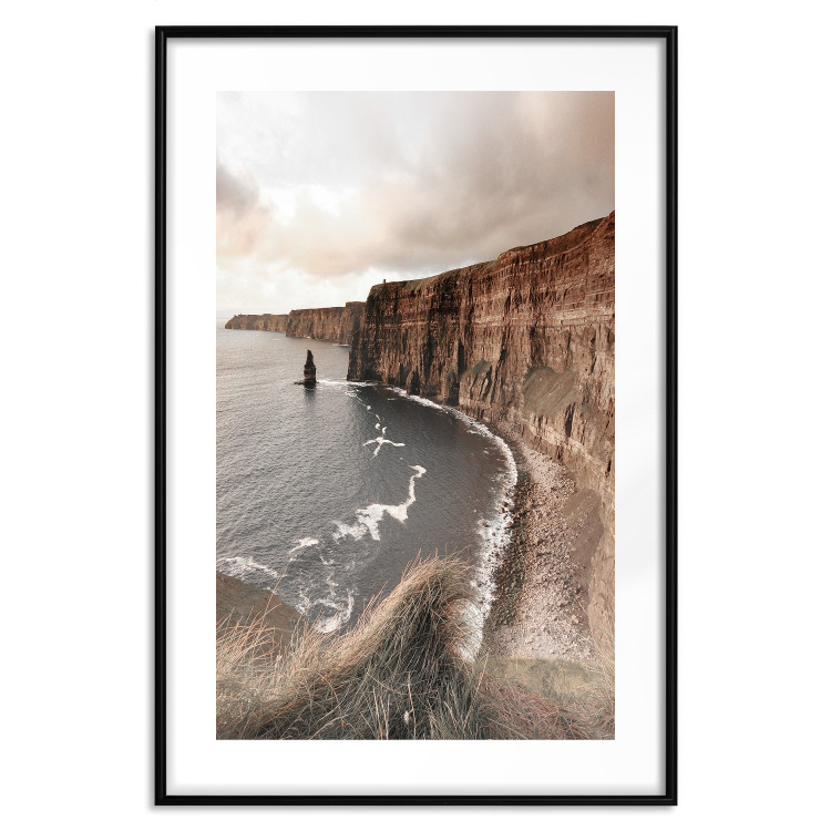 Wall Poster Solitary Cliffs - seascape with large cliffs against a clear sky 130277 additionalImage 17