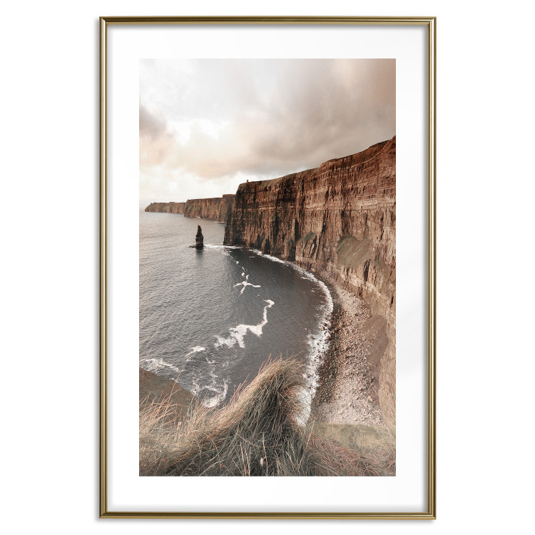 Wall Poster Solitary Cliffs - seascape with large cliffs against a clear sky 130277 additionalImage 16