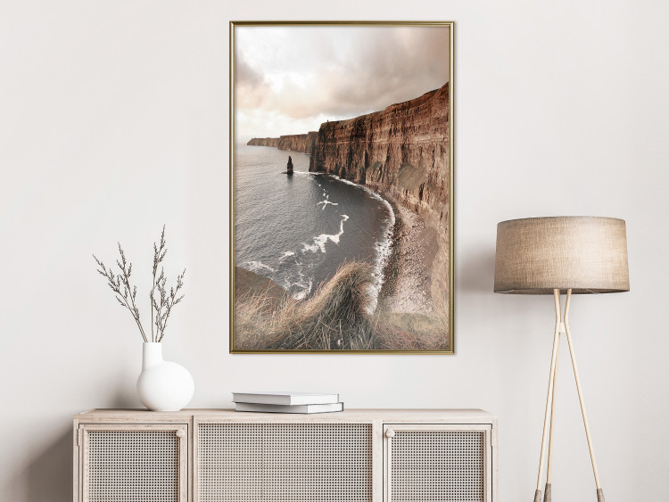 Wall Poster Solitary Cliffs - seascape with large cliffs against a clear sky 130277 additionalImage 7