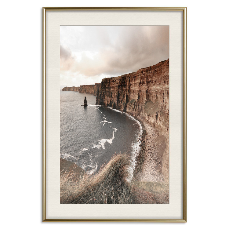 Wall Poster Solitary Cliffs - seascape with large cliffs against a clear sky 130277 additionalImage 20