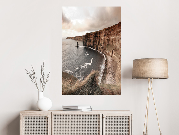 Wall Poster Solitary Cliffs - seascape with large cliffs against a clear sky 130277 additionalImage 4