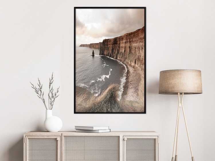 Wall Poster Solitary Cliffs - seascape with large cliffs against a clear sky 130277 additionalImage 6