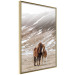 Poster Warm Friendship - autumn landscape of a pair of animals against a mountain backdrop 130377 additionalThumb 12