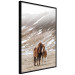 Poster Warm Friendship - autumn landscape of a pair of animals against a mountain backdrop 130377 additionalThumb 13