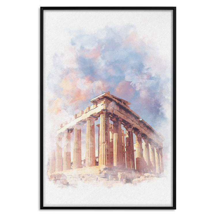 Poster Painted Parthenon - historic building in Athens in watercolor motif 131777 additionalImage 18