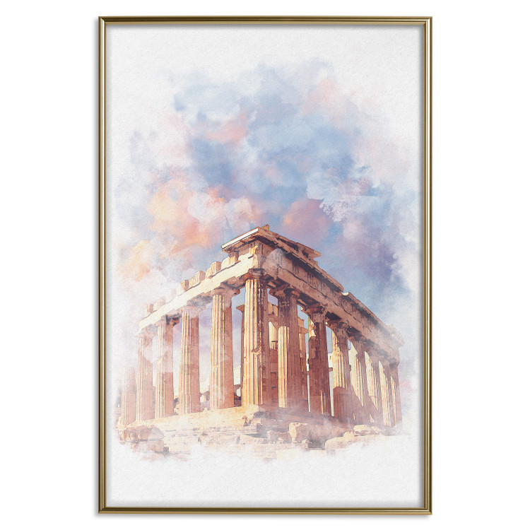 Poster Painted Parthenon - historic building in Athens in watercolor motif 131777 additionalImage 21