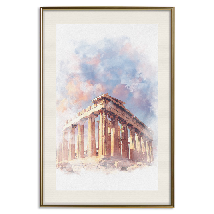 Poster Painted Parthenon - historic building in Athens in watercolor motif 131777 additionalImage 20