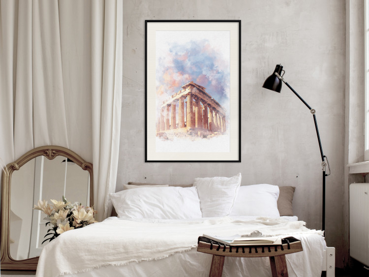 Poster Painted Parthenon - historic building in Athens in watercolor motif 131777 additionalImage 24