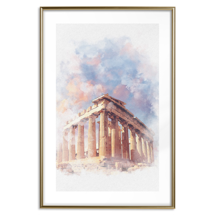 Poster Painted Parthenon - historic building in Athens in watercolor motif 131777 additionalImage 16