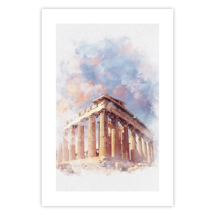 Poster Painted Parthenon - historic building in Athens in watercolor motif 131777 additionalImage 25