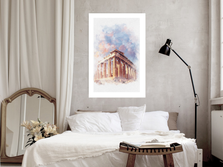 Poster Painted Parthenon - historic building in Athens in watercolor motif 131777 additionalImage 5