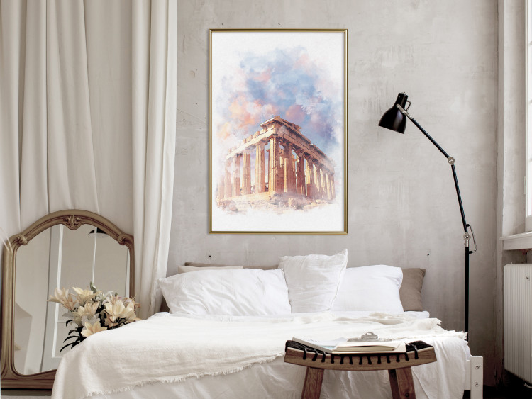 Poster Painted Parthenon - historic building in Athens in watercolor motif 131777 additionalImage 7