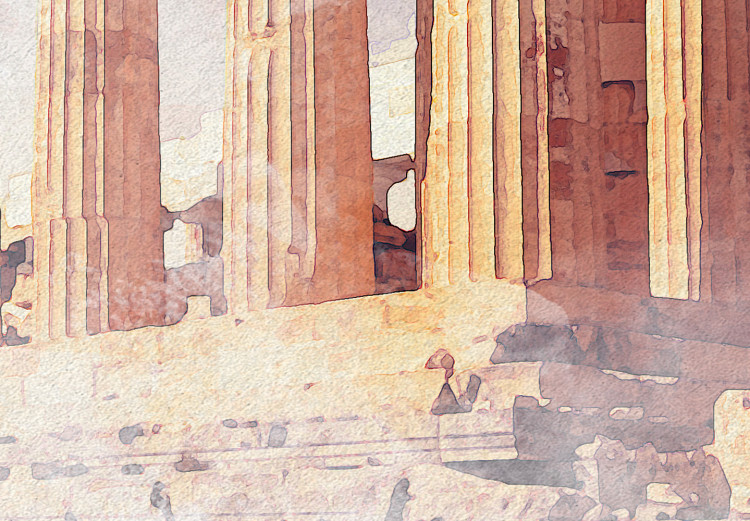 Poster Painted Parthenon - historic building in Athens in watercolor motif 131777 additionalImage 11