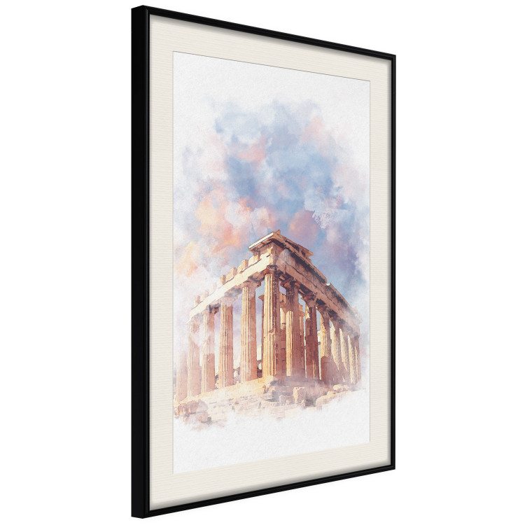 Poster Painted Parthenon - historic building in Athens in watercolor motif 131777 additionalImage 2