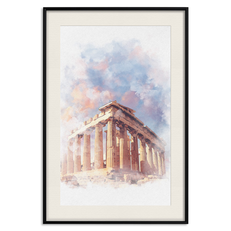 Poster Painted Parthenon - historic building in Athens in watercolor motif 131777 additionalImage 19