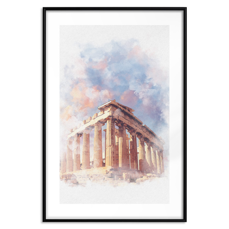 Poster Painted Parthenon - historic building in Athens in watercolor motif 131777 additionalImage 17