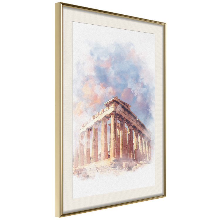Poster Painted Parthenon - historic building in Athens in watercolor motif 131777 additionalImage 3