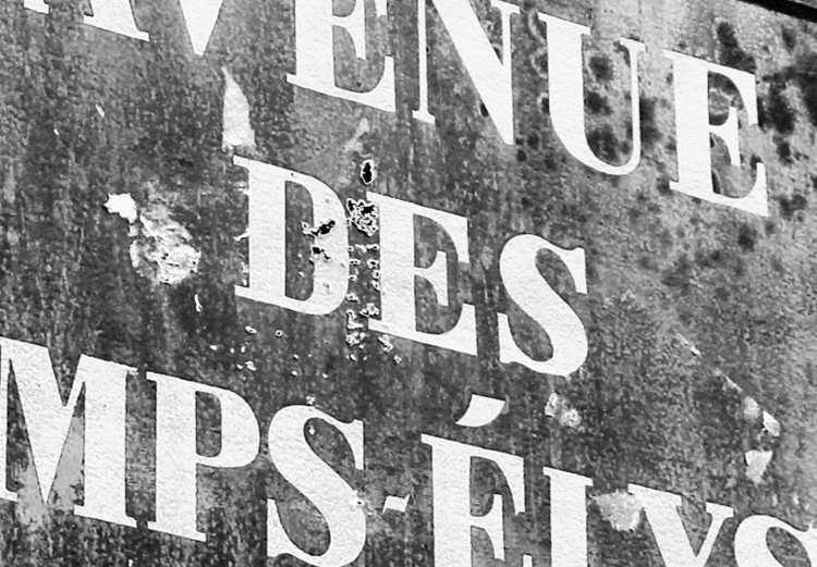 Wall Poster Avenue Des Champs Elysees - black and white sign with inscriptions in Paris 132277 additionalImage 12