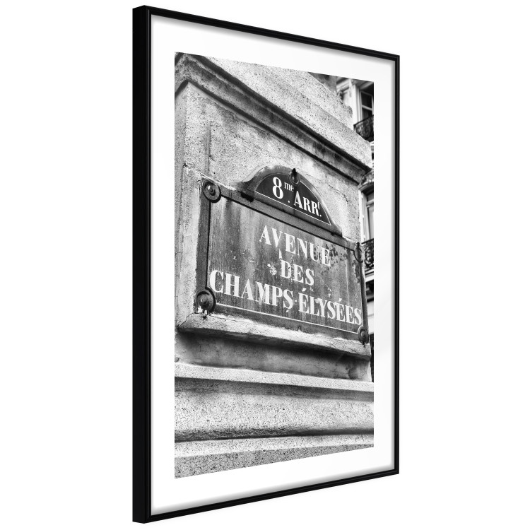 Wall Poster Avenue Des Champs Elysees - black and white sign with inscriptions in Paris 132277 additionalImage 6