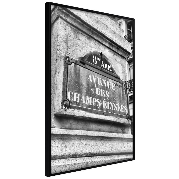 Wall Poster Avenue Des Champs Elysees - black and white sign with inscriptions in Paris 132277 additionalImage 11