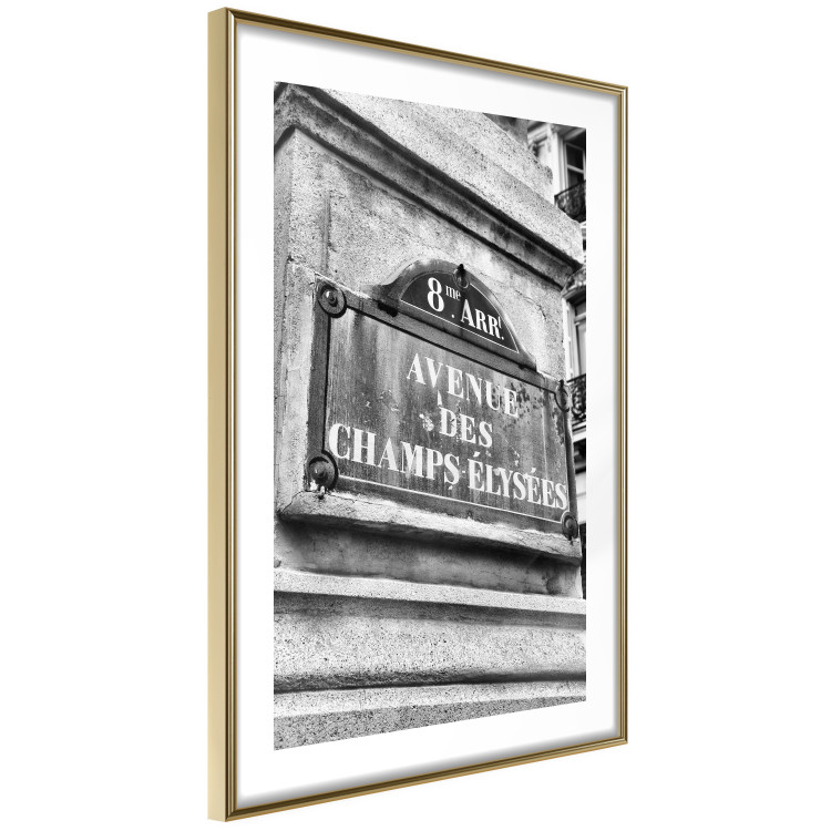 Wall Poster Avenue Des Champs Elysees - black and white sign with inscriptions in Paris 132277 additionalImage 9
